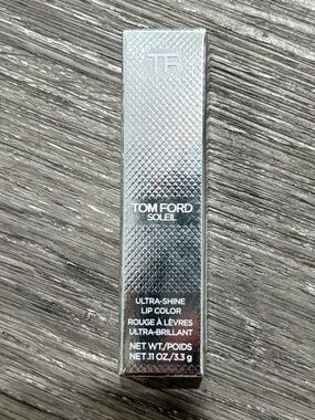 Tom Ford Soleil Ultra-Shine Lip Color - Metallic Silver Packaging